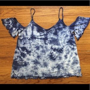 Cute, Tie-Dye Off-the-shoulder Top!